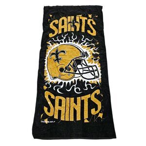 Vtg 90s New Orleans Saints NFL Beach Towel 1996